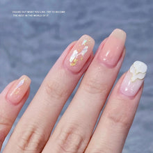 Load image into Gallery viewer, Nail Art Jewelry Gold Foil Wire Gold and Silver Foil Fragments Nail DIY Decorative Tin Foil Nail Art Decoration