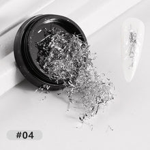 Load image into Gallery viewer, Nail Art Jewelry Gold Foil Wire Gold and Silver Foil Fragments Nail DIY Decorative Tin Foil Nail Art Decoration