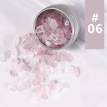 Load image into Gallery viewer, Natural Nail Crystal Stone Jewelry Strawberry Crystal White Crystal Irregular Gravel DIY Manicure Decoration