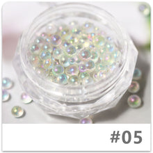 Load image into Gallery viewer, Nail Art Jewelry Stereo Steel Balls Highlight Pearls Mixed Nail Decoration Beads Manicure Art Accessories