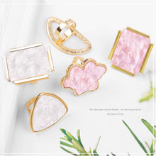 Load image into Gallery viewer, Faux Shell Rings Palette Nail Paint Palette Resin Palette Manicure Draw Paint Tool Nail Art Accessories