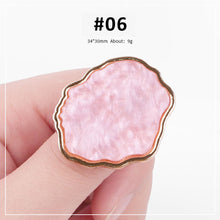 Load image into Gallery viewer, Faux Shell Rings Palette Nail Paint Palette Resin Palette Manicure Draw Paint Tool Nail Art Accessories