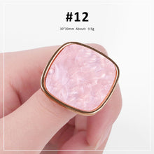 Load image into Gallery viewer, Faux Shell Rings Palette Nail Paint Palette Resin Palette Manicure Draw Paint Tool Nail Art Accessories