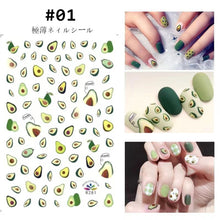 Load image into Gallery viewer, Cute Nail Decoration Stickers Durable Adhesive Nail Stickers Creative Fashion Nail Art Decoration Accessories