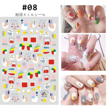 Load image into Gallery viewer, Cute Nail Decoration Stickers Durable Adhesive Nail Stickers Creative Fashion Nail Art Decoration Accessories