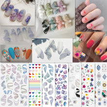 Load image into Gallery viewer, Ribbon Nail Stickers Creative Fashion Nail Stickers Durable Adhesive Nail Art Decoration Stickers Manicure Accessories
