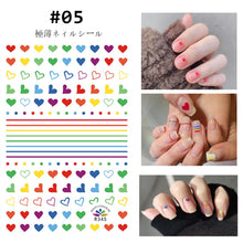 Load image into Gallery viewer, Ribbon Nail Stickers Creative Fashion Nail Stickers Durable Adhesive Nail Art Decoration Stickers Manicure Accessories
