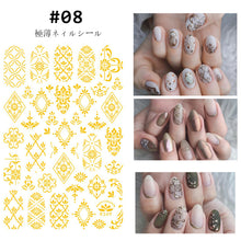 Load image into Gallery viewer, Ribbon Nail Stickers Creative Fashion Nail Stickers Durable Adhesive Nail Art Decoration Stickers Manicure Accessories