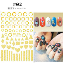 Load image into Gallery viewer, Creative Fashion Nail Stickers Durable Adhesive Nail Stickers Nail Art Decoration Manicure Accessories