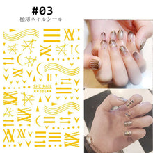 Load image into Gallery viewer, Creative Fashion Nail Stickers Durable Adhesive Nail Stickers Nail Art Decoration Manicure Accessories