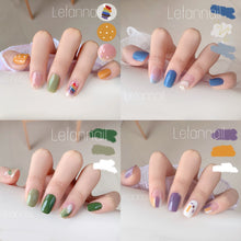 Load image into Gallery viewer, 14pcs/Sheet Nail Art Stickers Rainbow Doodle Water Ripple Nail Stickers Waterproof Durable Nail Stickers Manicure Art Accessories