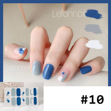Load image into Gallery viewer, 14pcs/Sheet Nail Art Stickers Rainbow Doodle Water Ripple Nail Stickers Waterproof Durable Nail Stickers Manicure Art Accessories