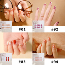Load image into Gallery viewer, 14pcs/Sheet Nail Stickers Full Cover Waterproof Tearable Nail Stickers Nail Art Supplies Manicure Accessories