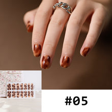 Load image into Gallery viewer, 14pcs/Sheet Nail Stickers Full Cover Waterproof Tearable Nail Stickers Nail Art Supplies Manicure Accessories