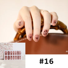 Load image into Gallery viewer, 14pcs/Sheet Nail Stickers Full Cover Waterproof Tearable Nail Stickers Nail Art Supplies Manicure Accessories