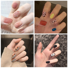 Load image into Gallery viewer, 14pcs/Sheet Small Fresh Nail Stickers Leopard Print Nail Stickers Waterproof Tearable Nail Stickers Nail Art Accessories