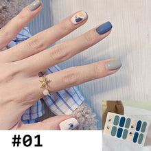Load image into Gallery viewer, 14pcs/Sheet Small Fresh Nail Stickers Leopard Print Nail Stickers Waterproof Tearable Nail Stickers Nail Art Accessories
