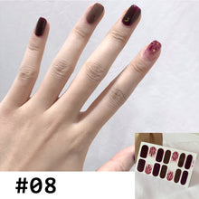 Load image into Gallery viewer, 14pcs/Sheet Small Fresh Nail Stickers Leopard Print Nail Stickers Waterproof Tearable Nail Stickers Nail Art Accessories