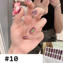 Load image into Gallery viewer, 14pcs/Sheet Small Fresh Nail Stickers Leopard Print Nail Stickers Waterproof Tearable Nail Stickers Nail Art Accessories