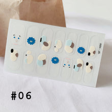 Load image into Gallery viewer, 14pcs/Sheet Cartoon Hand-painted Frosted Graffiti Nail Stickers Hit Color Nail Stickers Waterproof Tearable Nail Stickers Manicure Decoration