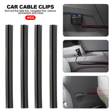 Load image into Gallery viewer, 4Pcs Car Cable Clips Organizers Concealed Wire Cover Line Sleeve Vehicle Beam Clamp Auto Accessories