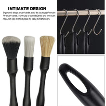 Load image into Gallery viewer, 3Pcs Car Detailing Brush Set Interior Exterior Air Vents Dashboard Cleaning Tools Auto Detail Tool Ultra-Soft Car Detailing Brush Kit
