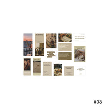 Load image into Gallery viewer, 45pcs INS Style Travel Aesthetics Cute Sticker Creative Hand Account LOMO Cards Stationery Notepad Stickers