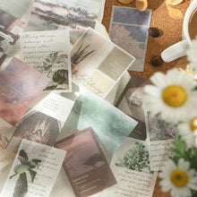 Load image into Gallery viewer, 40pcs/pack Letter of Time Poetry Washi Paper Stickers Diy Diary Deco Journal Decorative Stationery Stickers