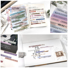 Load image into Gallery viewer, 6pcs PET English Phrase for Diary Stationery Supplies Planner Stickers Bullet Journal Scrapbooking Label Stickers