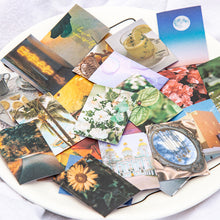Load image into Gallery viewer, 50pcs Aesthetic Scenery Sticky Book Style Deco Stationery Scrapbooking Decorative background Stickers Sticky Notes