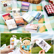 Load image into Gallery viewer, 50pcs Aesthetic Scenery Sticky Book Style Deco Stationery Scrapbooking Decorative background Stickers Sticky Notes