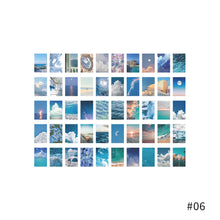 Load image into Gallery viewer, 50pcs Aesthetic Scenery Sticky Book Style Deco Stationery Scrapbooking Decorative background Stickers Sticky Notes