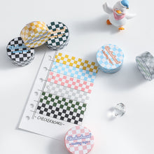 Load image into Gallery viewer, 3M/Roll Checkerboard Washi Tape Creative Masking Tape INS DIY Scrapbooking Diary Decorative Stationery Supplies