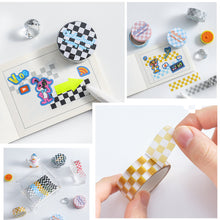 Load image into Gallery viewer, 3M/Roll Checkerboard Washi Tape Creative Masking Tape INS DIY Scrapbooking Diary Decorative Stationery Supplies