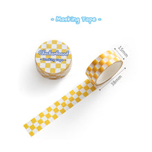 Load image into Gallery viewer, 3M/Roll Checkerboard Washi Tape Creative Masking Tape INS DIY Scrapbooking Diary Decorative Stationery Supplies