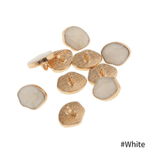Load image into Gallery viewer, 10Pcs Marble Enamel Shank Buttons Metal Shank for Sewing Embellishments DIY Craft