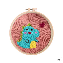 Load image into Gallery viewer, DIY Punch Needle Embroidery Kit Needlework for Beginner Punch Needle Cross Stitch Set/ DIY Cartoon Embroidery Painting Home Decor