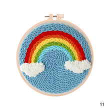 Load image into Gallery viewer, DIY Punch Needle Embroidery Kit Needlework for Beginner Punch Needle Cross Stitch Set/ DIY Cartoon Embroidery Painting Home Decor
