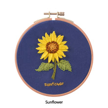 Load image into Gallery viewer, Cross Stitch Material DIY Handmade Ornaments Embroidery Kit Beginner Self-embroidered Fabric Gift Home Decoration Flower Pattern