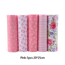Load image into Gallery viewer, 5-8Pcs 20*25cm Cotton Printed Patchwork Cloth Flower Pattern Material Sewing Crafts Fabric For Diy Doll Clothes Pillowcase Needlework Sewing Quilting Cloth