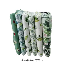 Load image into Gallery viewer, 5-8Pcs 20*25cm Cotton Printed Patchwork Cloth Flower Pattern Material Sewing Crafts Fabric For Diy Doll Clothes Pillowcase Needlework Sewing Quilting Cloth