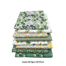 Load image into Gallery viewer, 5-8Pcs 20*25cm Cotton Printed Patchwork Cloth Flower Pattern Material Sewing Crafts Fabric For Diy Doll Clothes Pillowcase Needlework Sewing Quilting Cloth