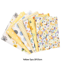 Load image into Gallery viewer, 7/8Pcs 20*25cm Cotton Printed Patchwork Cloth Flower Pattern Material Sewing Crafts Fabric For Diy Doll Clothes Pillowcase Needlework Sewing Quilting Cloth
