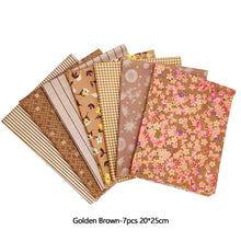 Load image into Gallery viewer, 7/8Pcs 20*25cm Cotton Printed Patchwork Cloth Flower Pattern Material Sewing Crafts Fabric For Diy Doll Clothes Pillowcase Needlework Sewing Quilting Cloth