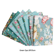 Load image into Gallery viewer, 7/8Pcs 20*25cm Cotton Printed Patchwork Cloth Flower Pattern Material Sewing Crafts Fabric For Diy Doll Clothes Pillowcase Needlework Sewing Quilting Cloth