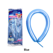 Load image into Gallery viewer, 10pcs Metallic Long Balloons DIY Strip Long Shape Balloon Tying Twist Modeling Balloon for Birthday Wedding Christmas Party
