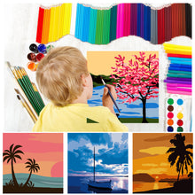 Load image into Gallery viewer, 20*20cm DIY Painting Framed Canvas Painting Paint By Numbers Digital Painting Drawing Practice Birthday Gift Home Bedroom Wall Decoration