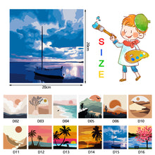 Load image into Gallery viewer, 20*20cm DIY Painting Framed Canvas Painting Paint By Numbers Digital Painting Drawing Practice Birthday Gift Home Bedroom Wall Decoration