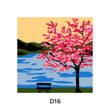 Load image into Gallery viewer, 20*20cm DIY Painting Framed Canvas Painting Paint By Numbers Digital Painting Drawing Practice Birthday Gift Home Bedroom Wall Decoration