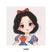 Load image into Gallery viewer, 20*20cm DIY Disney Princesses Painting Framed Canvas Painting Paint By Numbers Digital Painting Drawing Practice Birthday Gift Home Bedroom Wall Decoration